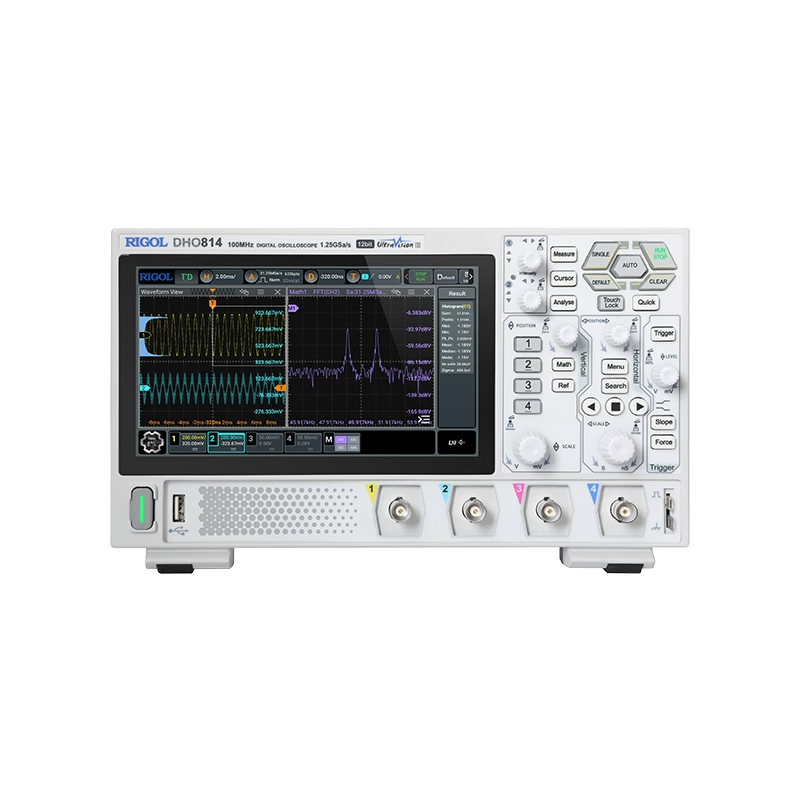 Signal Generator Spectrum Analyzer - Rigol เบามากออสซิลโลสโคปดิจิทัล DHO802/DHO804/DHO812/DHO814 2/4ช่อง70/100MHz 12บิต1.25gsa/sec 25MPTS