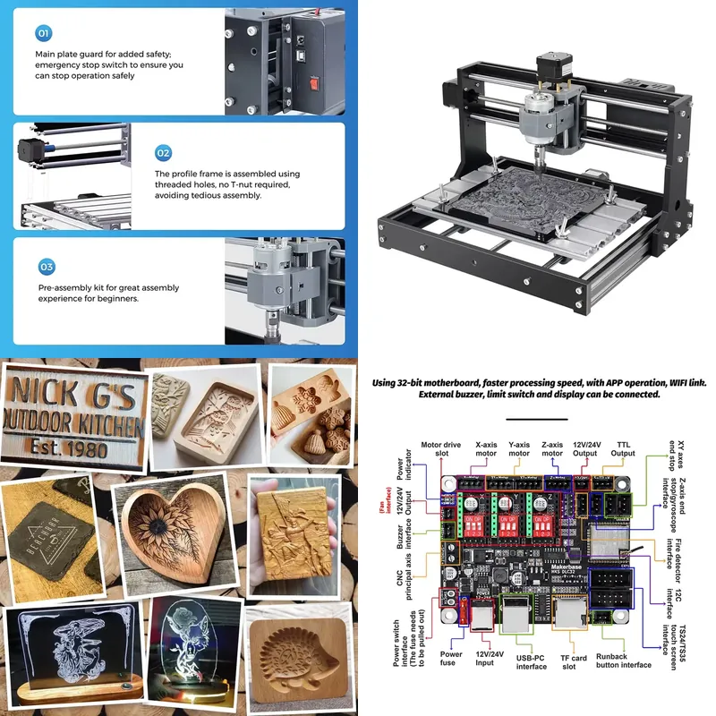 เครื่องเราเตอร์ CNC ขนาดเล็ก 3 - Mini Laser Engraver Cnc Router บทวิจารณ์และราคา